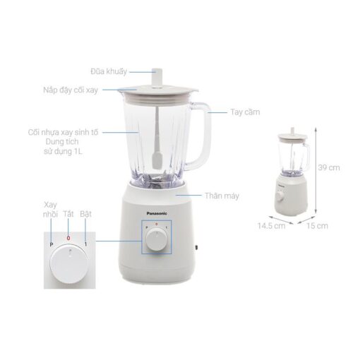 Máy xay sinh tố Panasonic MX-EX1001WRA 4 Kích thước máy xay sinh tố Panasonic MX-EX1001WRA