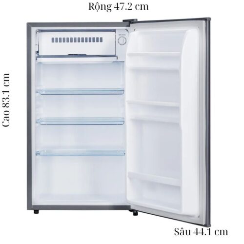 Tủ Lạnh 1 cánh mini 90 Lít Funiki FR-91CD 4 Kích thước tủ Lạnh 1 cánh mini 90 Lít Funiki FR-91CD