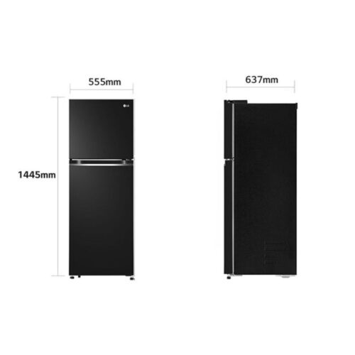 Tủ Lạnh 2 cánh Inverter 217 Lít LG GV-B212WB 4 Kích thước tủ Lạnh 2 cánh Inverter 217 Lít LG GV-B212WB