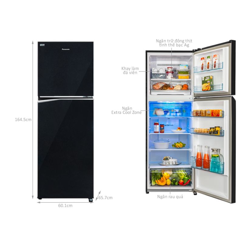 Kích thước tủ Lạnh 2 cánh Inverter 306 Lít Panasonic NR-TV341BPKV Kích thước tủ Lạnh 2 cánh Inverter 306 Lít Panasonic NR-TV341BPKV