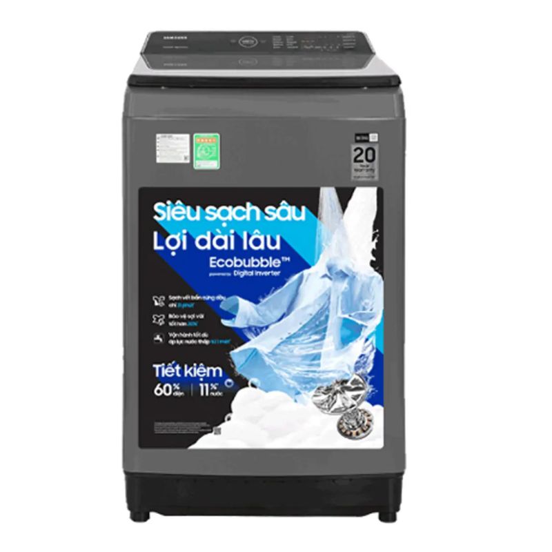 Máy Giặt Samsung Ecobubble Inverter 17 kg WA17CG6442BDSV cửa trên Máy Giặt Samsung Ecobubble Inverter 17 kg WA17CG6442BDSV cửa trên