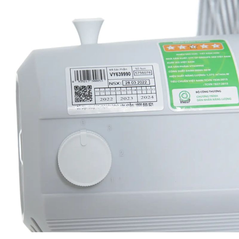 Nút điều khiển quạt đứng Asiavina VY639990 - Xám Nút điều khiển quạt đứng Asiavina VY639990 - Xám