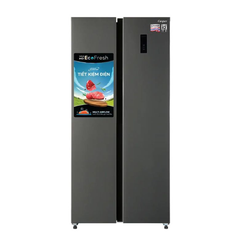 Tủ Lạnh 2 cánh side by side Inverter 458 Lít Casper RS-460PG Tủ Lạnh 2 cánh side by side Inverter 458 Lít Casper RS-460PG