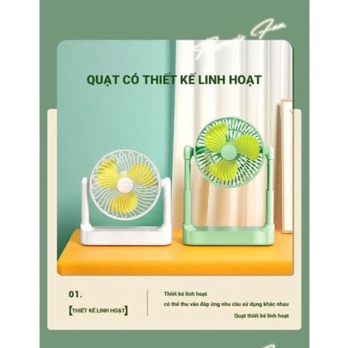Quạt để bàn sạc tích điện Perfect PF-QB2160 3 Ảnh quạt để bàn sạc tích điện Perfect PF-QB2160