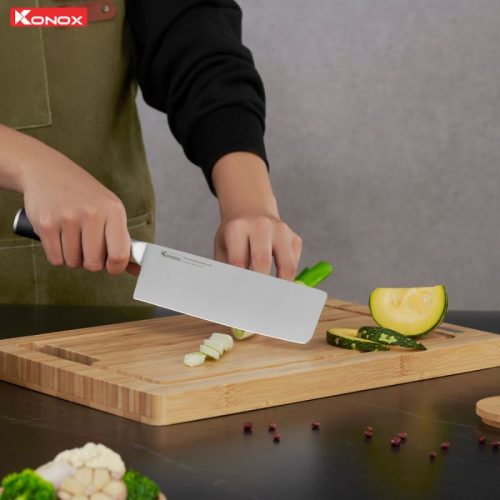 Bộ dao làm bếp 3 món Konox Alder Set 2 Ảnh thực tế bộ dao làm bếp 3 món Konox Alder Set