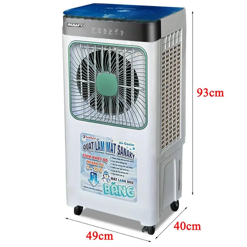 Kích thước máy làm mát bằng hơi nước Sanaky VH-4500AR Kích thước máy làm mát bằng hơi nước Sanaky VH-4500AR