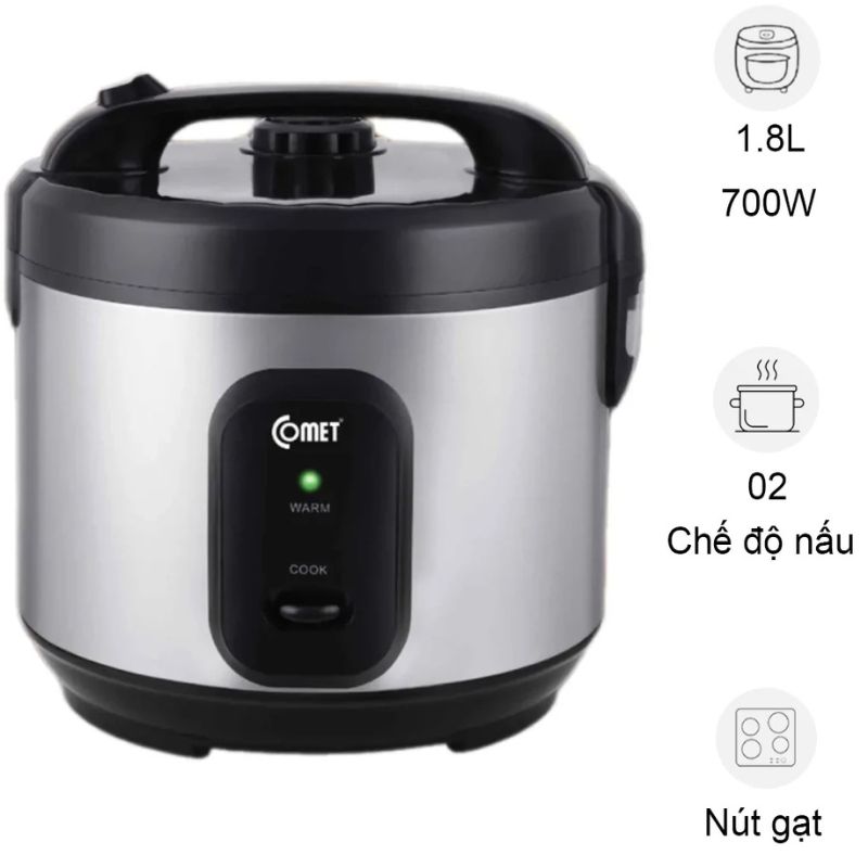Nồi cơm điện Comet CM8068 1.8 Lít Nồi cơm điện Comet CM8068 1.8 Lít