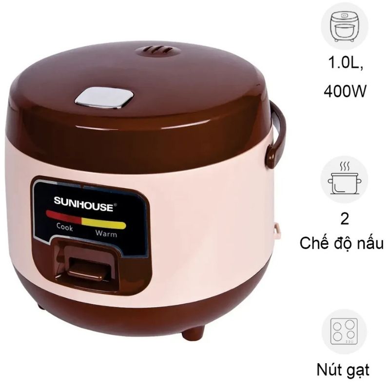Nồi cơm điện Sunhouse SHD8208C 1 Lít Nồi cơm điện Sunhouse SHD8208C 1 Lít