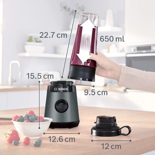 Máy xay sinh tố mini Bosch MMB2111S 4 Kích thước máy xay sinh tố mini Bosch MMB2111S