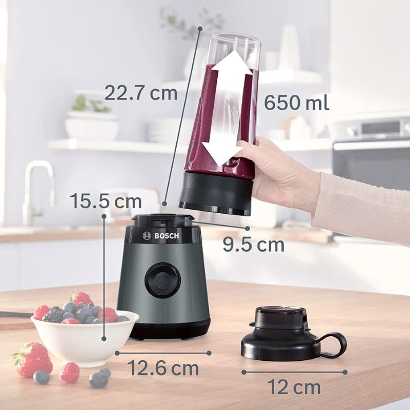 Kích thước máy xay sinh tố mini Bosch MMB2111S Kích thước máy xay sinh tố mini Bosch MMB2111S