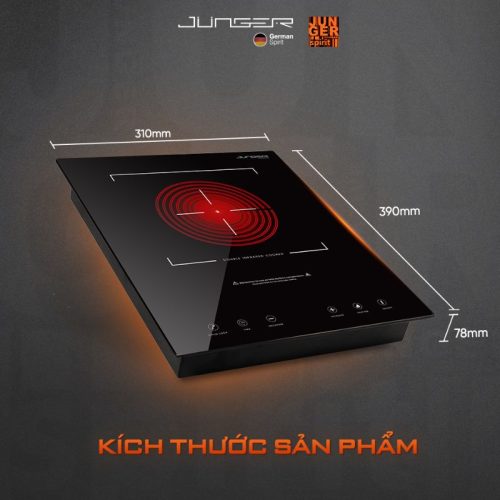 Bếp hồng ngoại đơn Junger MT-92 di động 5 Kích thước bếp hồng ngoại đơn Junger MT-92 di động