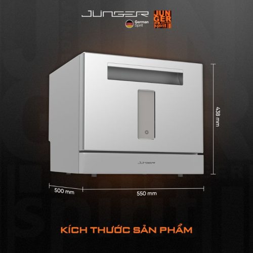 Máy rửa bát mini Junger DWJ-101 5 Kích thước máy rửa bát mini Junger DWJ-101