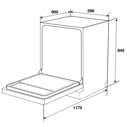Máy rửa chén Hafele HDW-F6072B 535.29.700 5 kich thuoc may rua chen hafele hdw f6072b 535.29.700