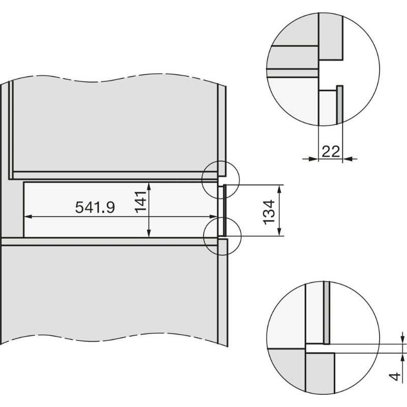 Kích thước ngăn hút chân không Miele EVS 7010 GRGR Kích thước ngăn hút chân không Miele EVS 7010 GRGR