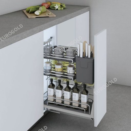 Giá dao thớt nan oval, ray giảm chấn Eurogold EPV2025F