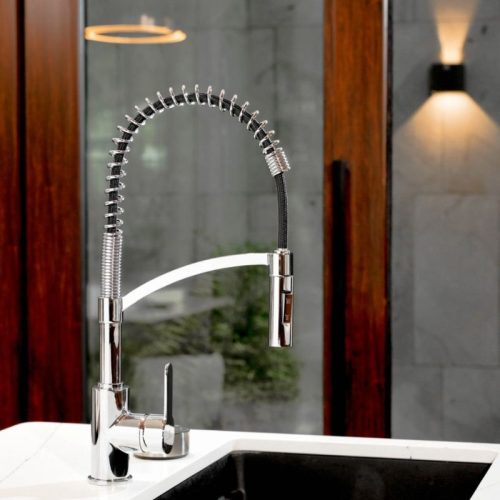 Vòi rửa bát Wasserwerk WK 3 chrome with spiral spring 700550 3 Ảnh vòi rửa bát Wasserwerk WK 3 chrome with spiral spring 700550