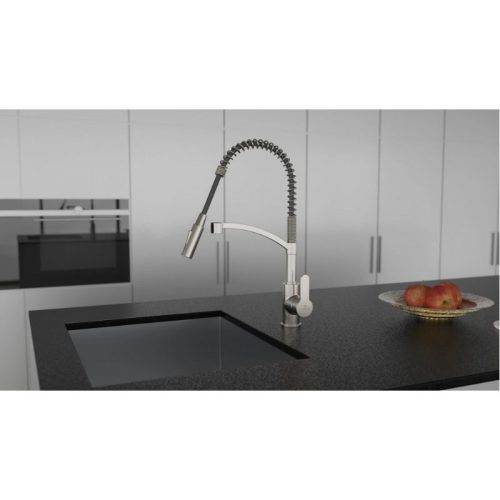 Vòi rửa bát Wasserwerk WK 3 stainless steel look, spiral spring 700555 3 Ảnh vòi rửa bát Wasserwerk WK 3 stainless steel look, spiral spring 700555