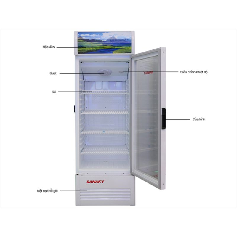 Cánh tủ mát Sanaky 290 lít VH358KL Cánh tủ mát Sanaky 290 lít VH358KL