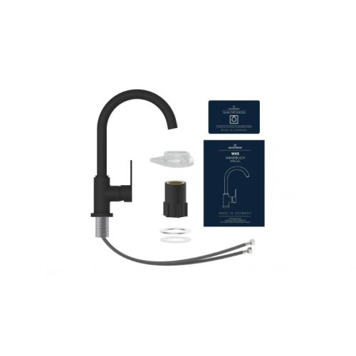 Chi tiết vòi rửa bát Wasserwerk WK 5 Black 700506 màu đen