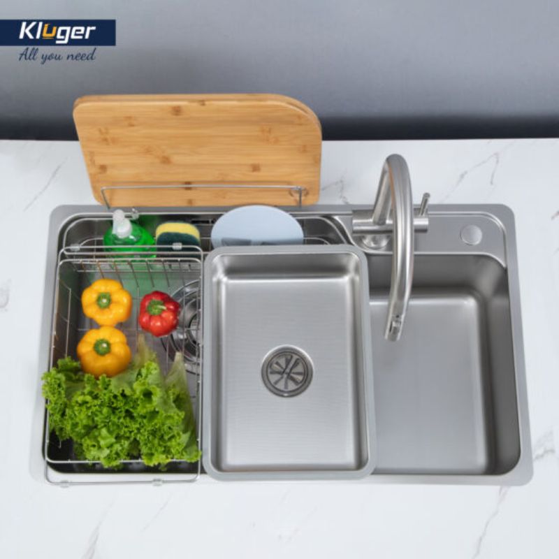 Ảnh chậu rửa bát Kluger KH8048SL Plus Ảnh chậu rửa bát Kluger KH8048SL Plus