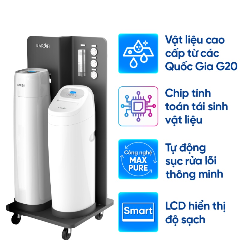Tính năng Lọc tổng trung tâm cao cấp Karofi WHF - E666 Tính năng Lọc tổng trung tâm cao cấp Karofi WHF - E666