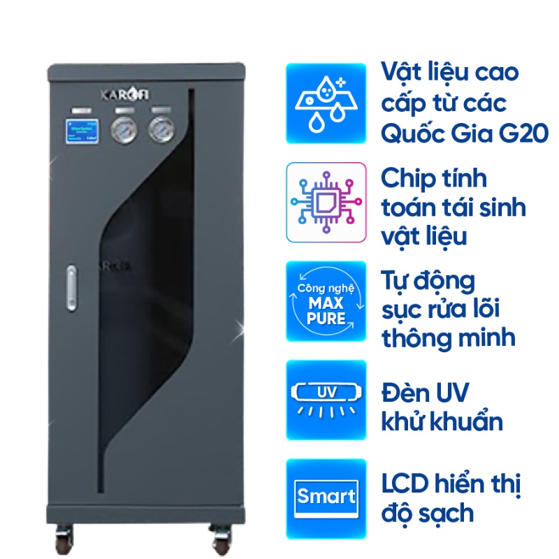 Tính năng Lọc Tổng Trung Tâm Cao Cấp Karofi KMF - 68 Tính năng Lọc Tổng Trung Tâm Cao Cấp Karofi KMF - 68
