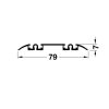 Aluflex 80 ray đôi trượt dưới màu đen 3m hafele 403.75.398 1 ALUFLEX 80 RAY ĐÔI TRƯỢT DƯỚI MÀU ĐEN 3M HÄFELE 403.75.398