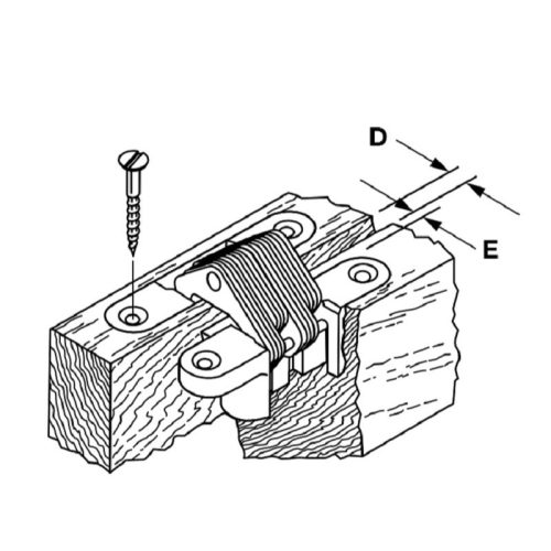 Cấu tạo Bản lề âm cho cửa gỗ dày 19 -24mm Hafele 341.07.727